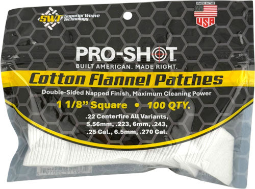 PRO SHOT CLEANING PATCH COTTON