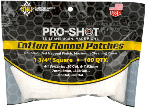 PRO SHOT CLEANING PATCH COTTON