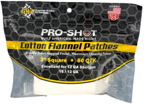PRO SHOT CLEANING PATCH COTTON