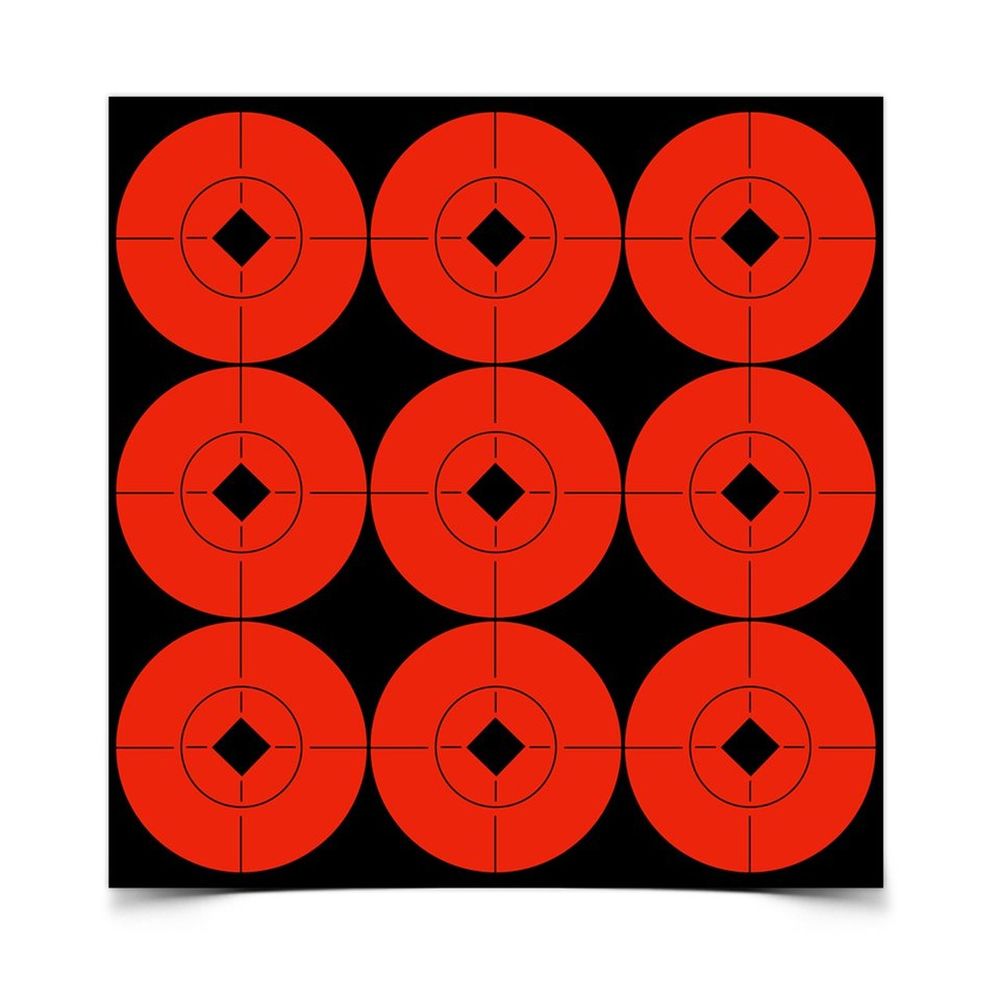 TARGET SPOTS 2IN ORANGE TARGET - 90 TARGETS