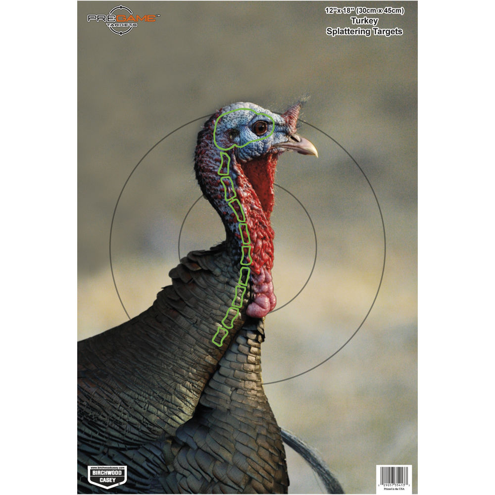 PREGAME 12IN X 18IN TURKEY TARGET - 8 SHEETS