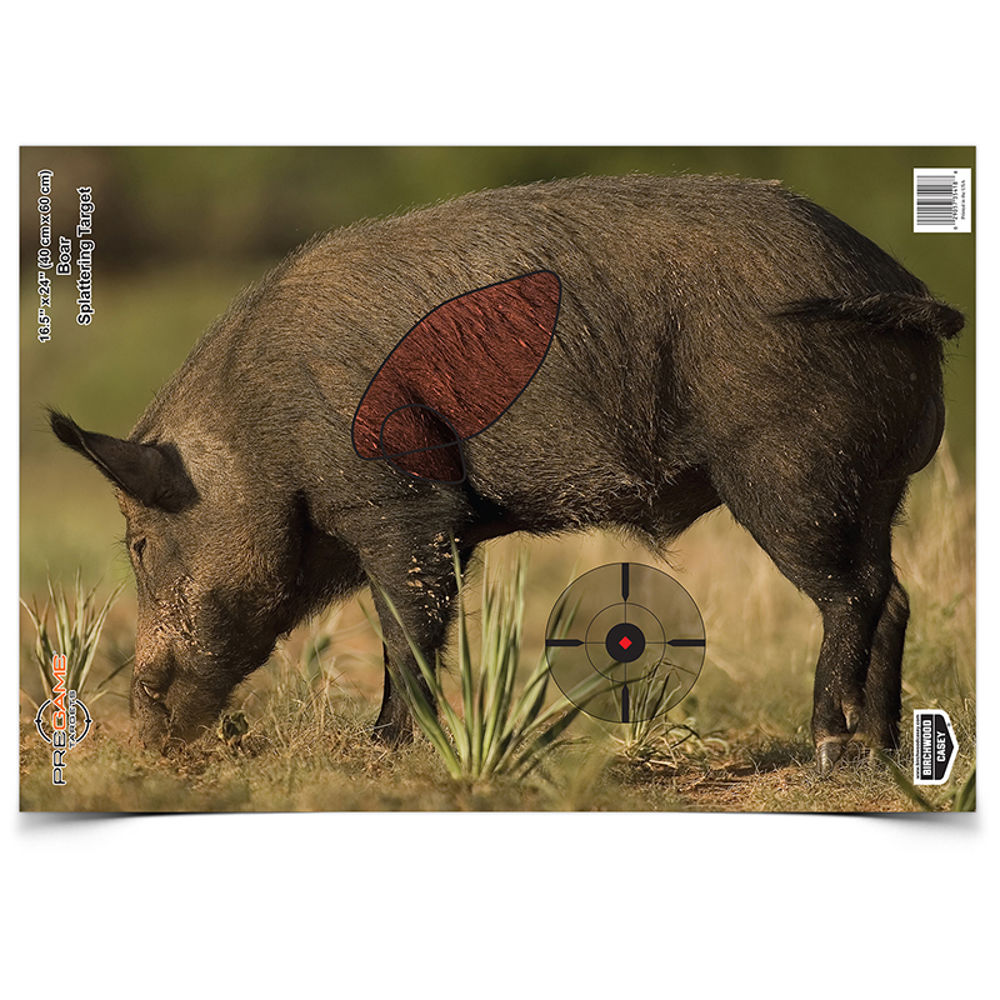 PREGAME 16.5IN X 24IN BOAR TARGET - 3 SHEETS