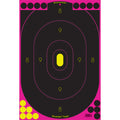 SHOOTNC 12IN X 18IN OVAL PINK SILHOUETTE TARGET / 5 TARGETS