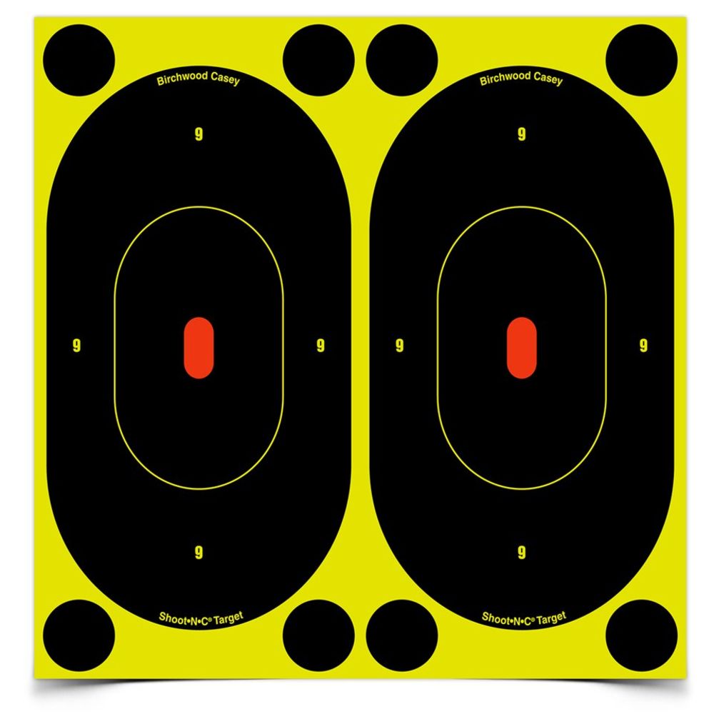SHOOTNC 7IN OVAL SILHOUETTE TARGET / 12 TARGET