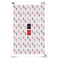EZE-SCORER 23IN X 35IN 52-CARD SHOOT-UP - 5 PAPER TARGETS (FOLDED)
