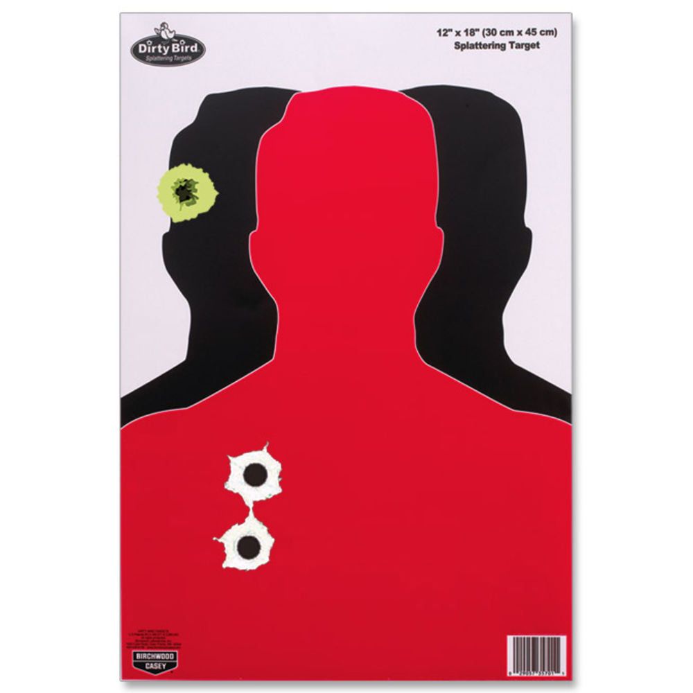 DIRTY BIRD 12IN X 18IN SILHOUETTE III TARGET - 8 SHEETS