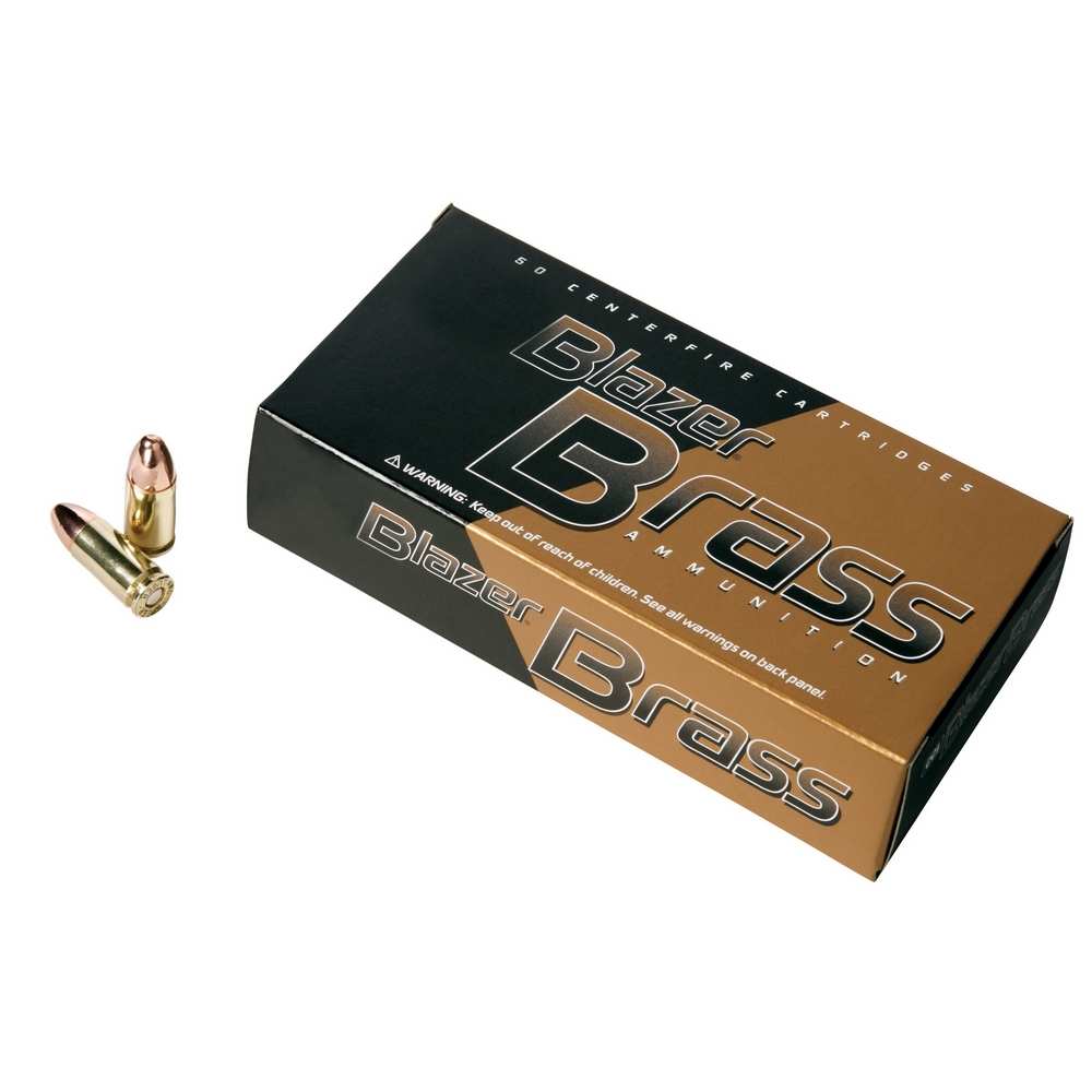 AMMO BRASS 9MM 115GR FMJ 50RD/BX