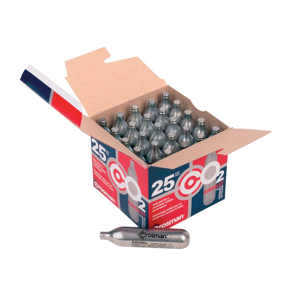 POWERLET 12G CO2 CARTRIDGES 25 CT