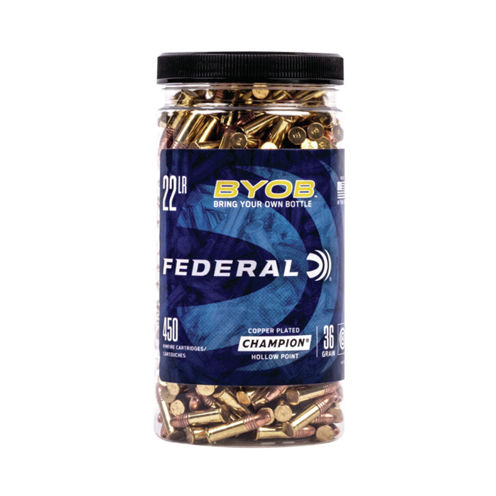 BYOB RIMFIRE 22LR 36GR CPHP 450RD BOTTLE
