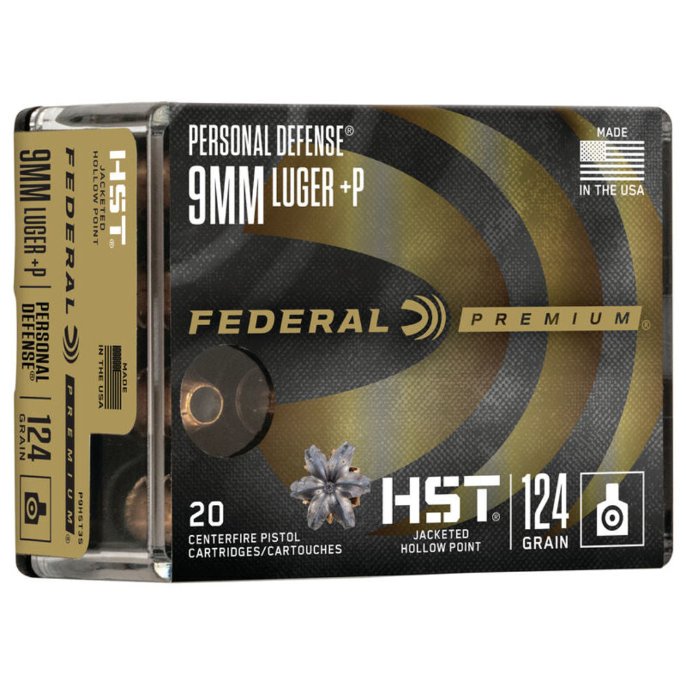 PREM 9MM LUG P HST JHP 124GR 20/BX