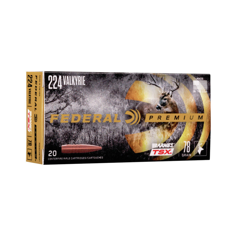 CENTERFIRE 224VALK 78GR BARNES TSX 20/BX