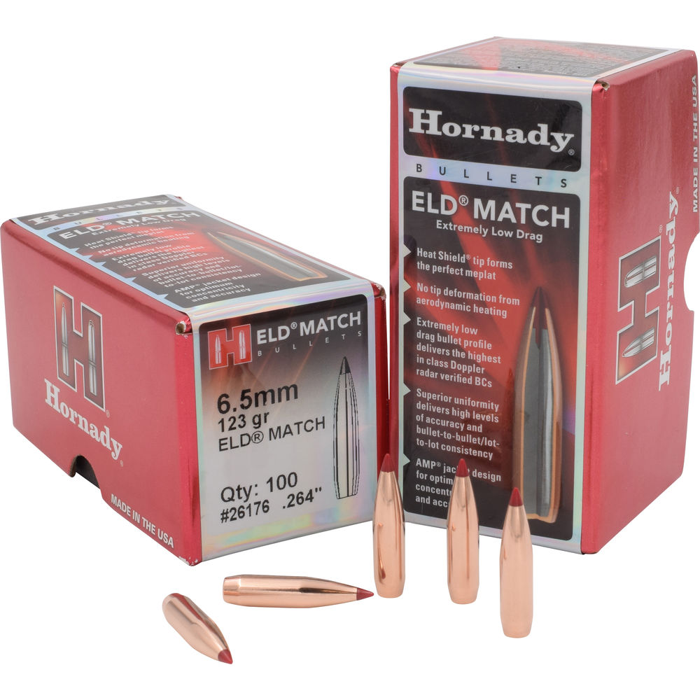 BULLET 6.5MM 264 123 GR ELD MATCH 100/BX