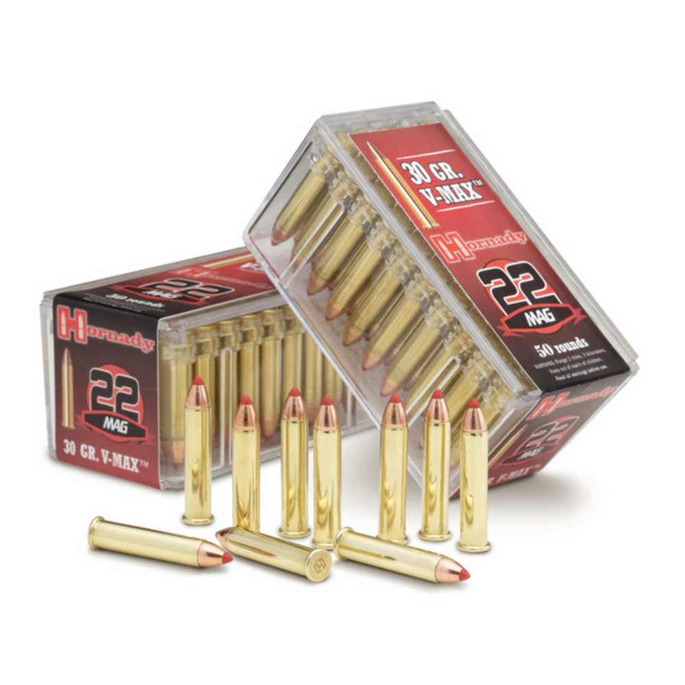 AMMO 22WMR 30GR V-MAX 50/BX