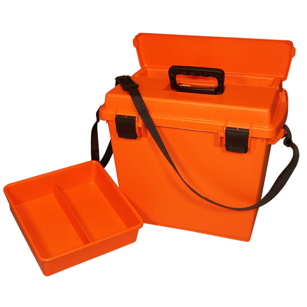 18.5IN SPORTSMENS UTIL DRY BOX XLG - ORANGE 18.5IN x 13IN x 15.25IN
