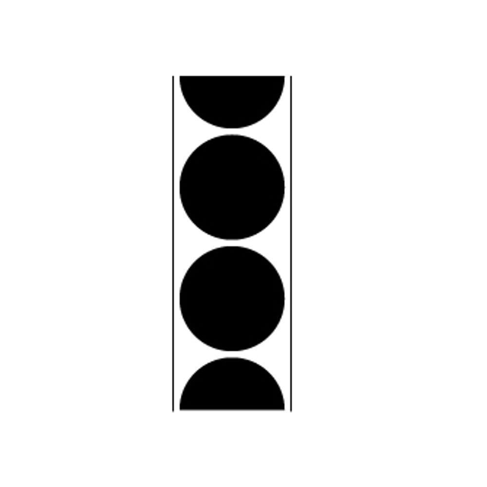 1IN REPAIR PATCHES - 216 BLACK PATCHES