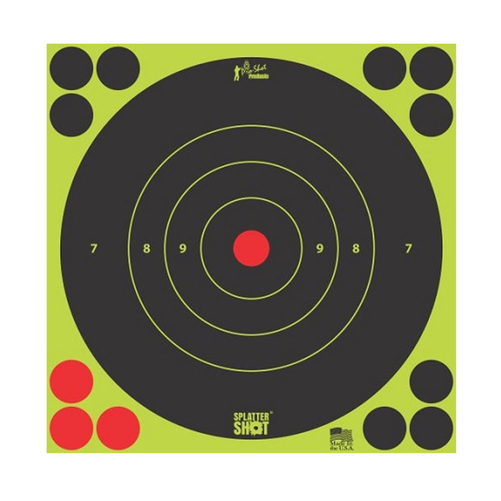 8IN GREEN BULLS EYE TARGET 30 QTY PK BG