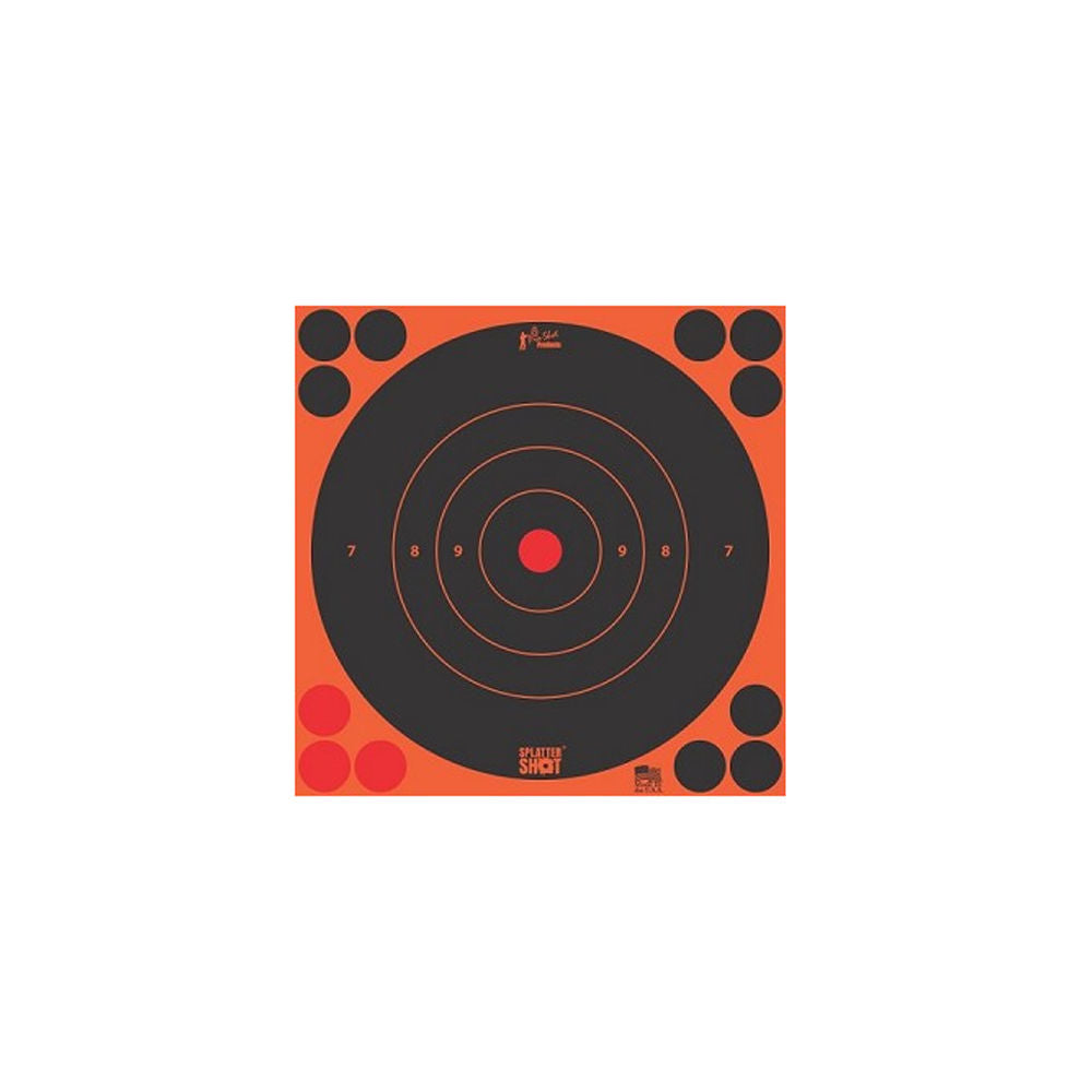 8IN ORG BULLS EYE TARGET 30 QTY PK BG