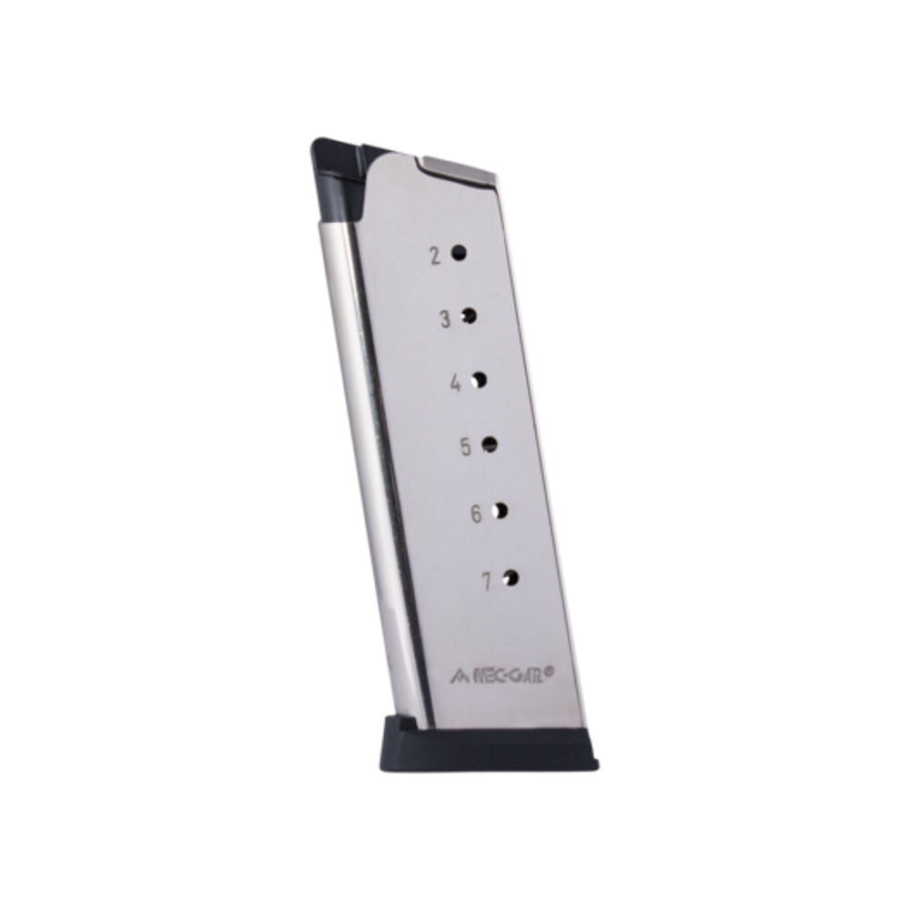 OFFICER .45 ACP 7RD NKL MAG W/BTPLT/FLWR