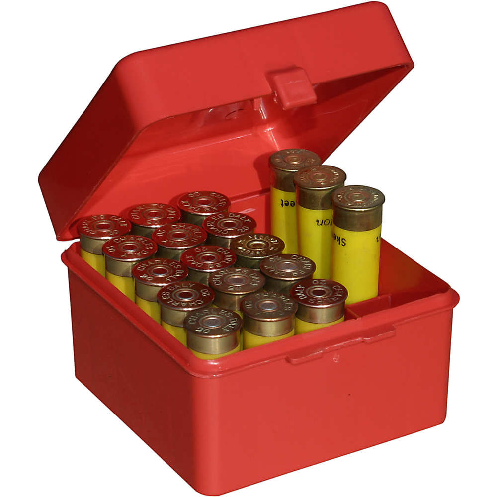 HINGED SHOTSHELL CASE 20GA 25RD - RED