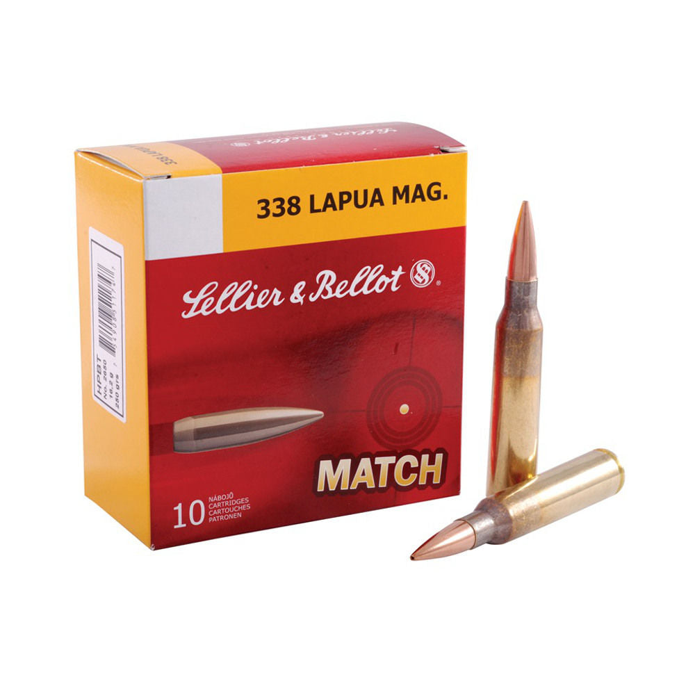 RIFLE .338 LAPUA MAG HPBT 250GR 10/BX