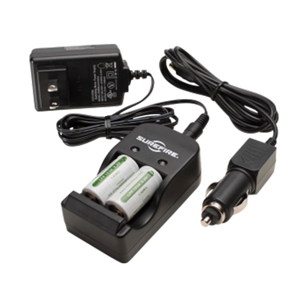 TWO LFP123 LI-FE-PH RECH CELLS CHARGER