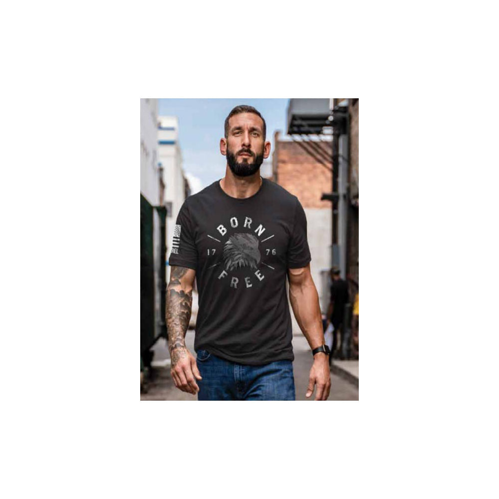 MENS T-SHIRT EAGLE BLACK 3XL
