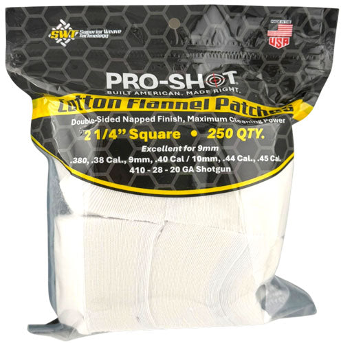 PRO SHOT CLEANING PATCH COTTON