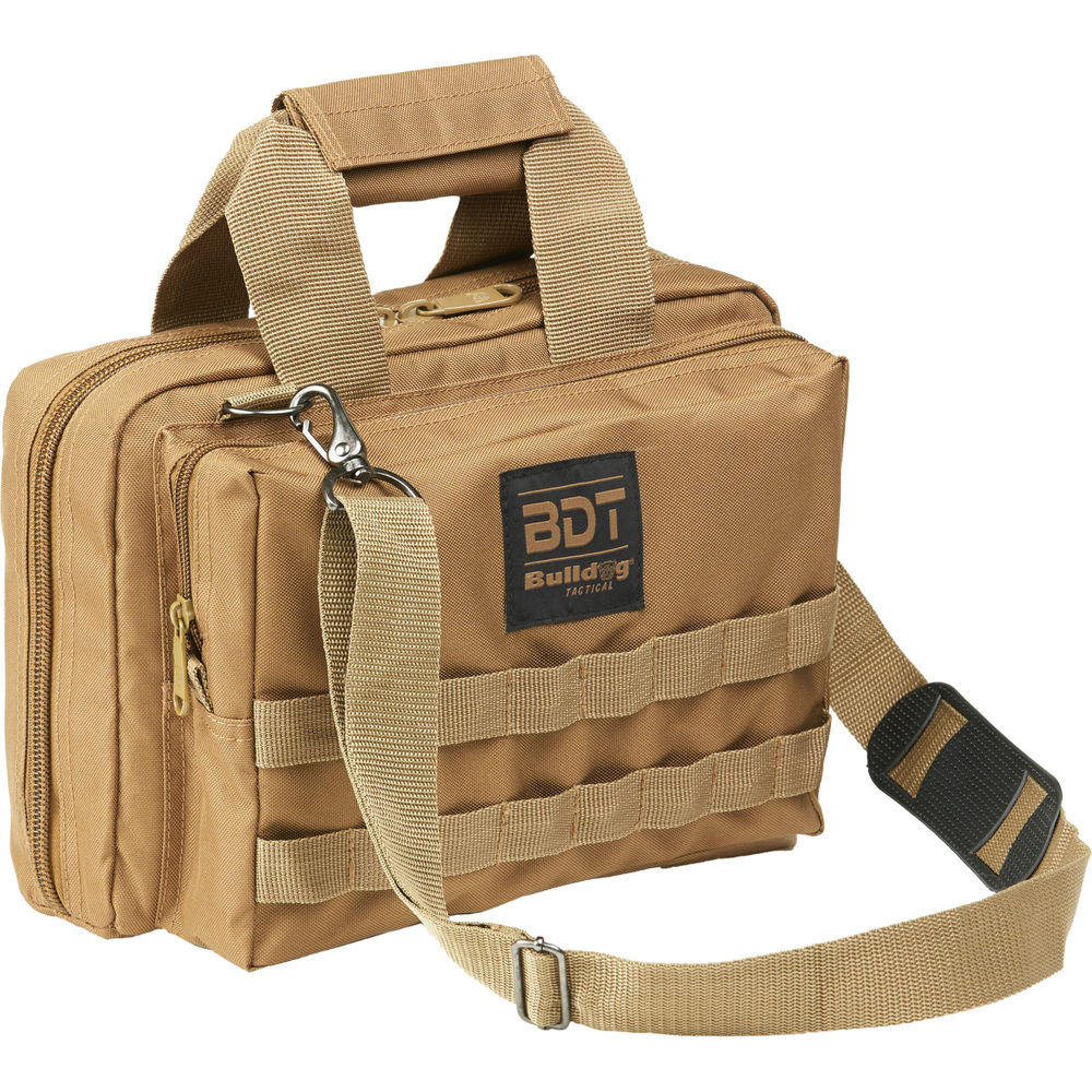 DLX 2 PISTOL RANGE BAG W/STRAP TAN