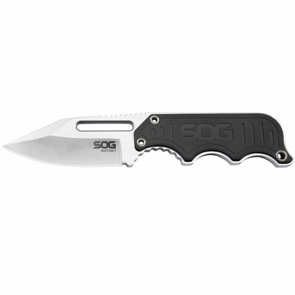 INSTINCT G10 HANDLE SATIN FXD BLD KNIFE