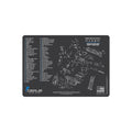 RUGER SR22 HANDGUN MAT 17X12 GRAY