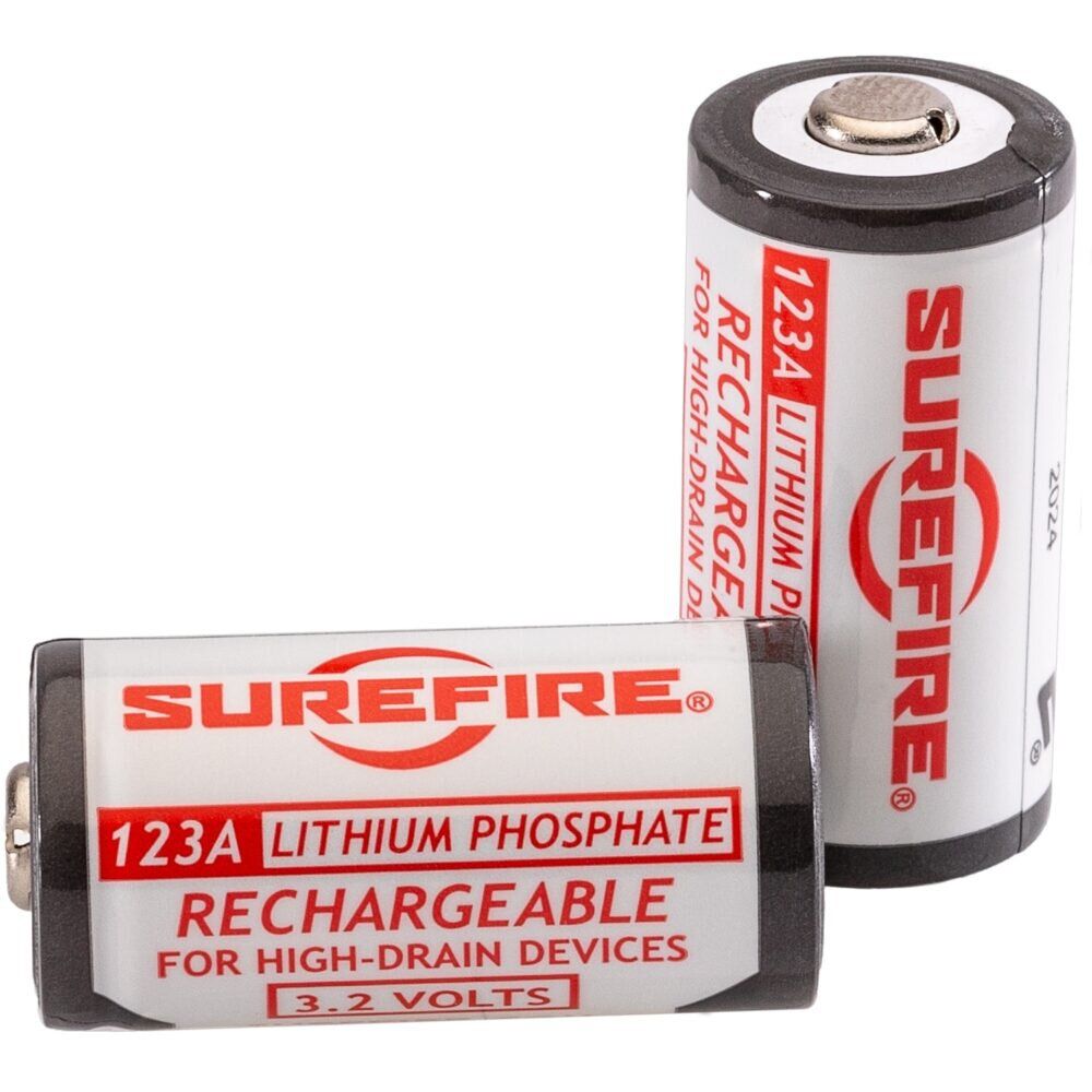 2 PACK LP 123A RECHARGEABLE BATTERIES