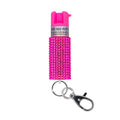 JEWELED PEPPER SPRAY/KEY RING PINK
