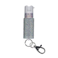 JEWELED PEPPER SPRAY/KEY RING SILVER