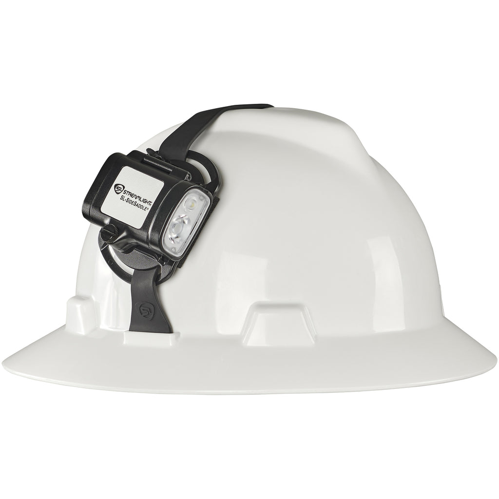 STRMLGHT SL-SIDESADDLE HARD HAT BLK