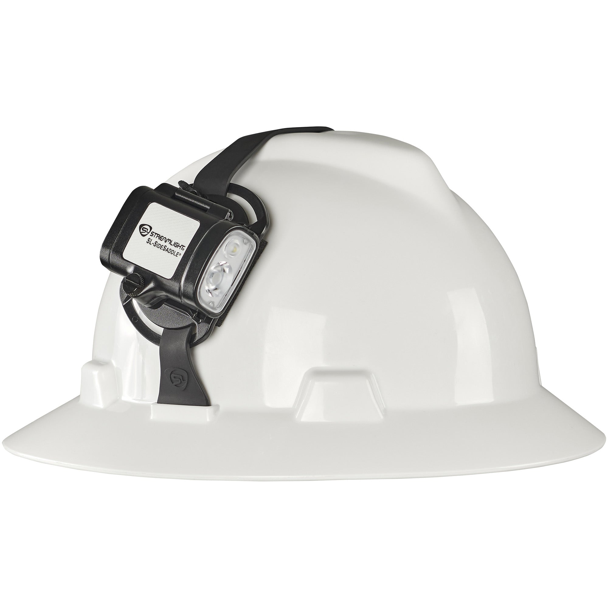 STRMLGHT SL-SIDESADDLE HARD HAT BLK