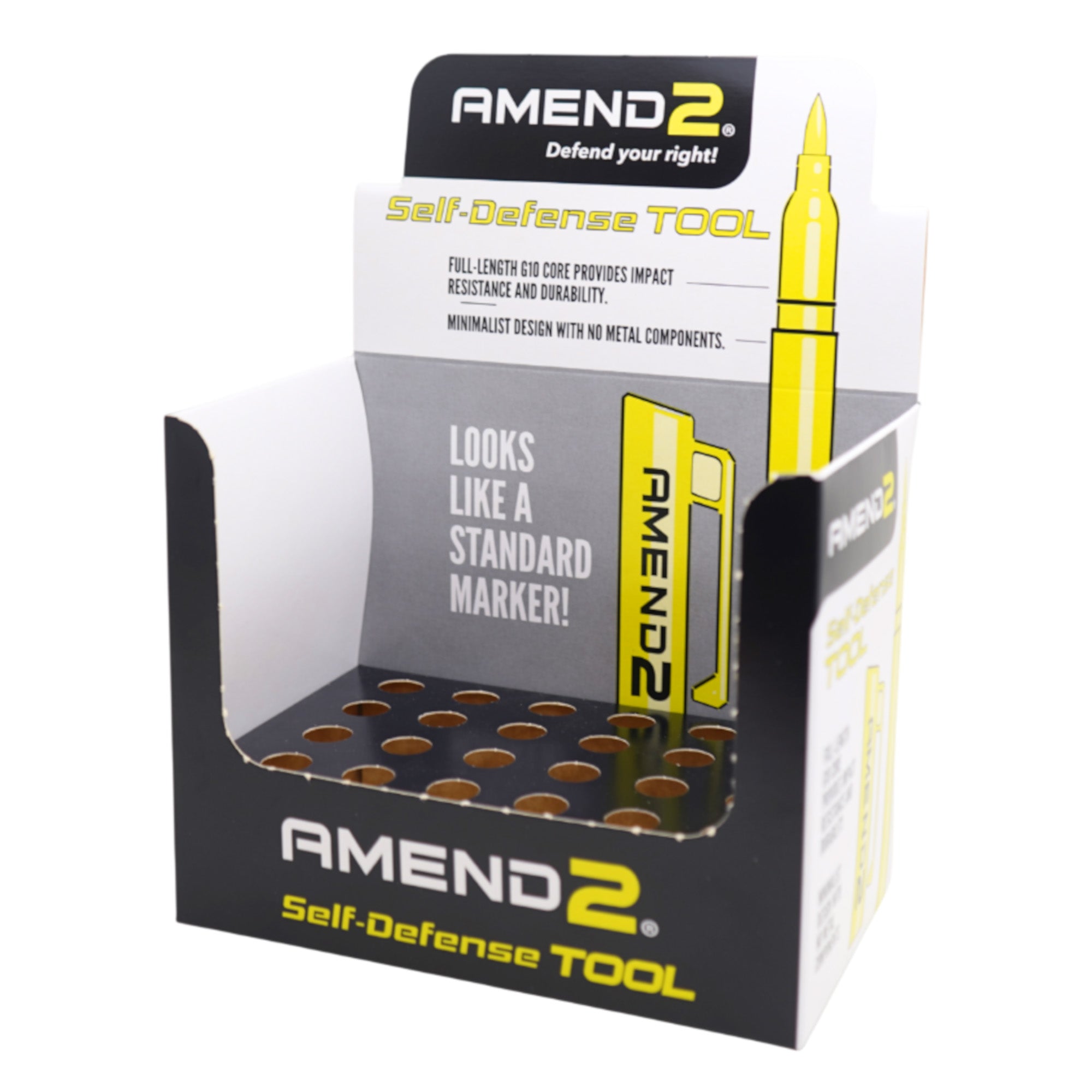 AMEND2 G10 SELF-DEFENSE PEN YLW DISP
