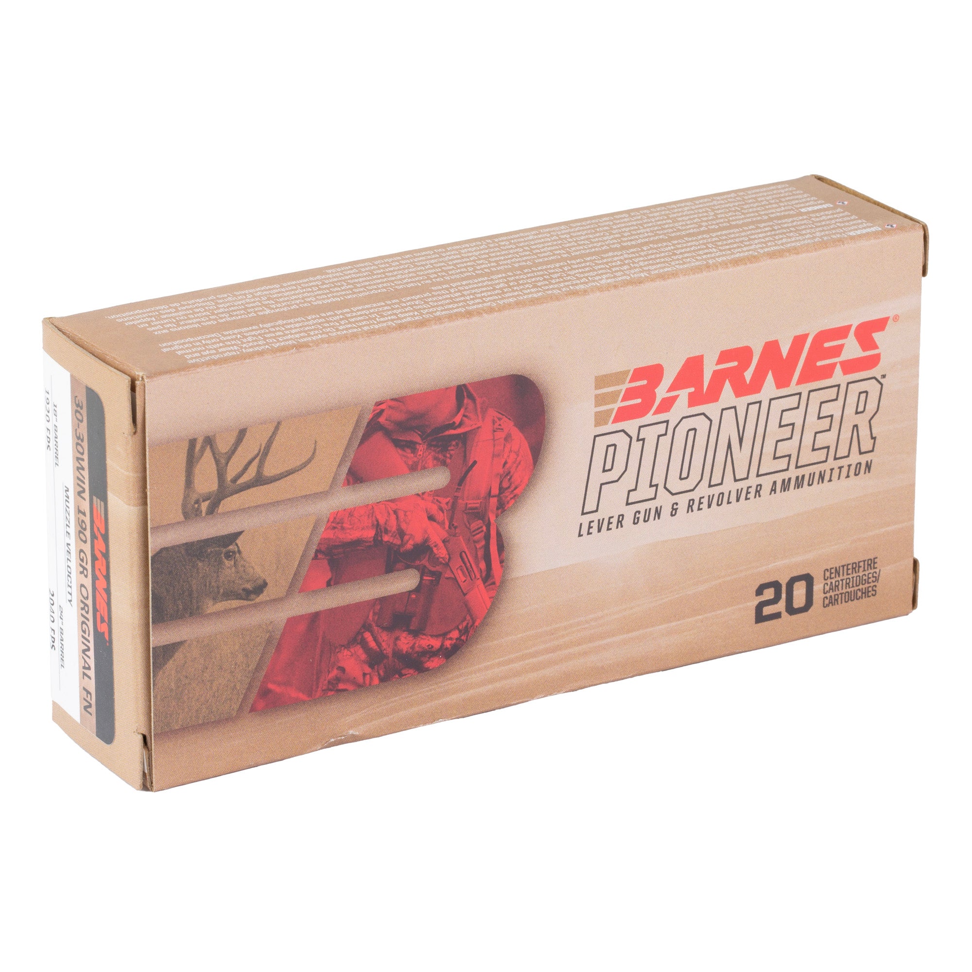BARNES PIONEER 30-30WIN 190GR 20/200