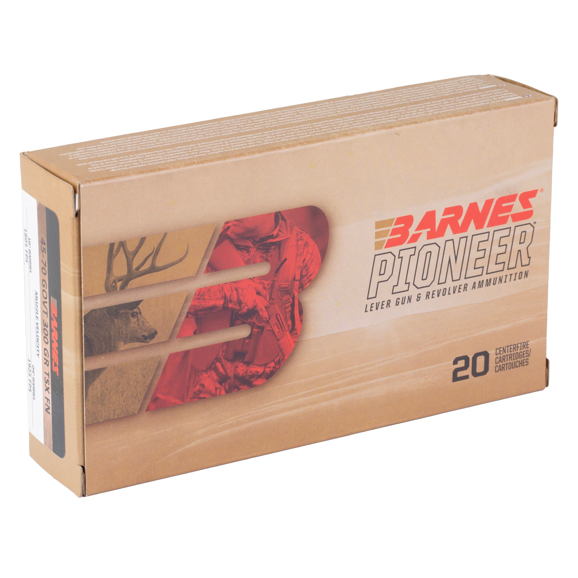 BARNES PIONER 45-70 300GR TSX 20/200