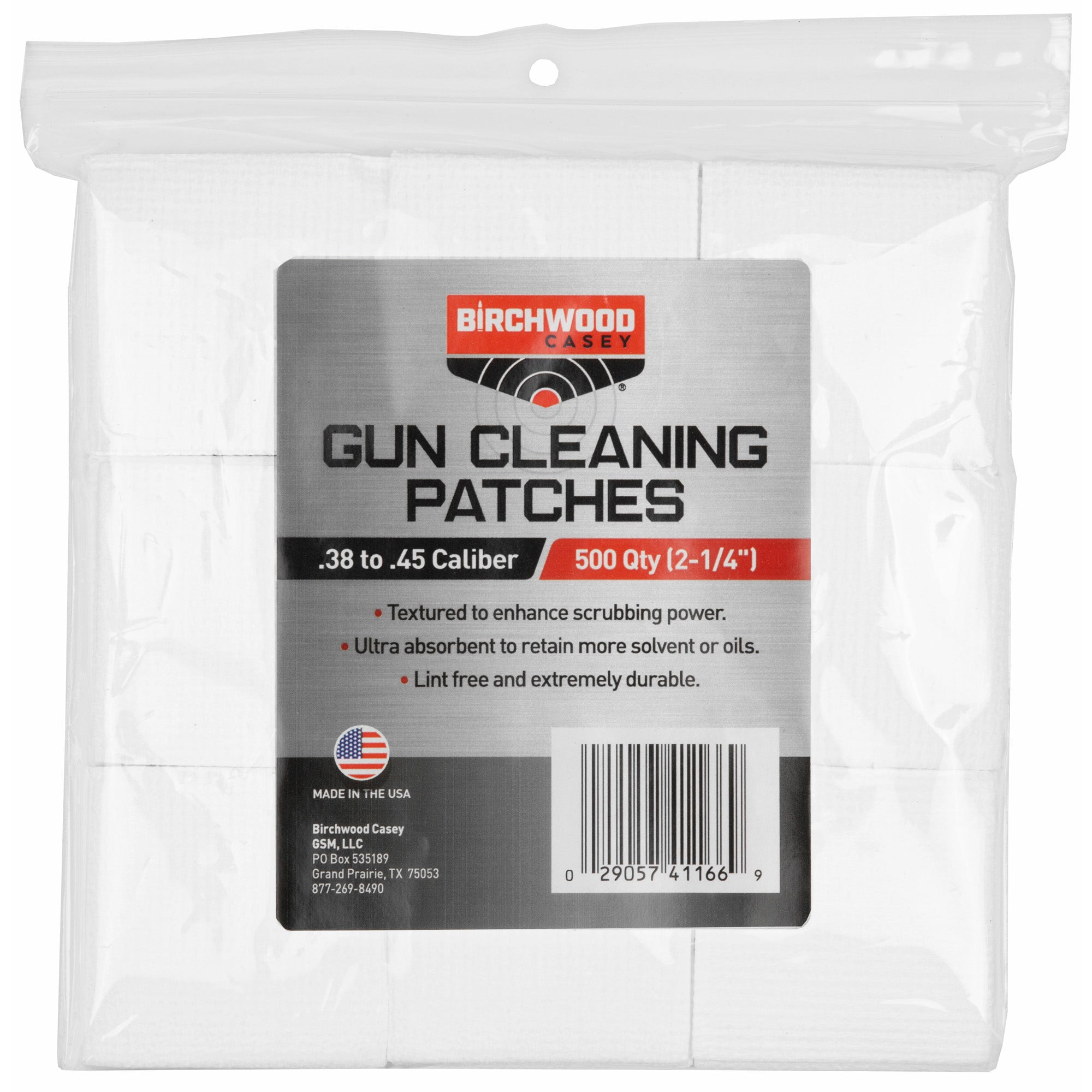 B/C PATCHES 2-1/4 .38-.45 CAL 500PK
