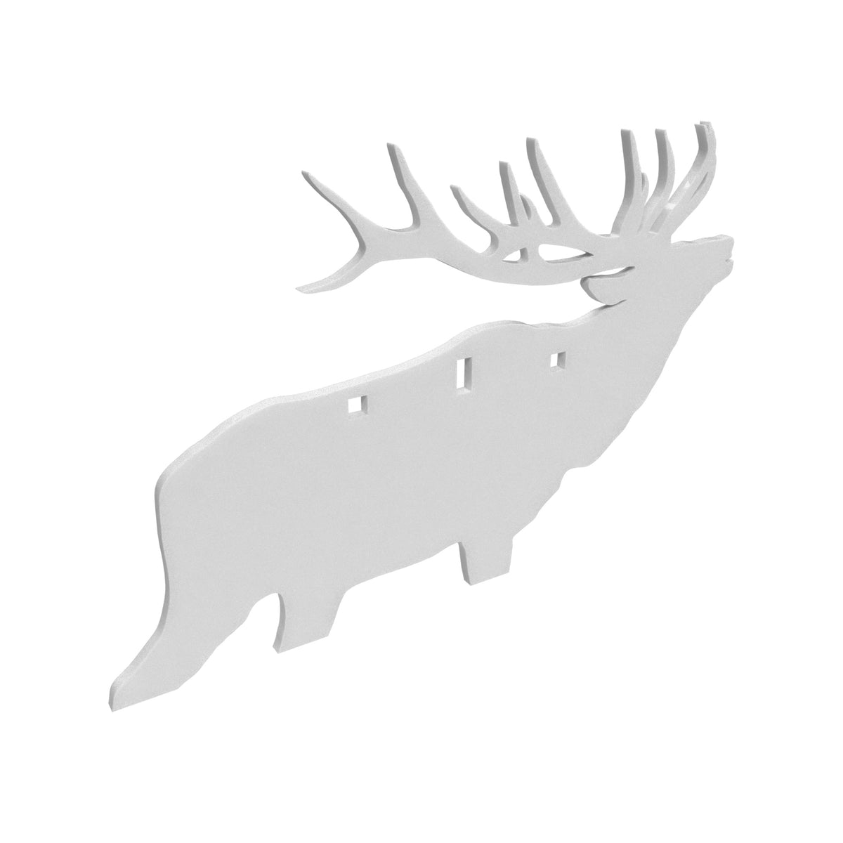 B/C AR500 3/8 SILHOUETTE ELK WHT