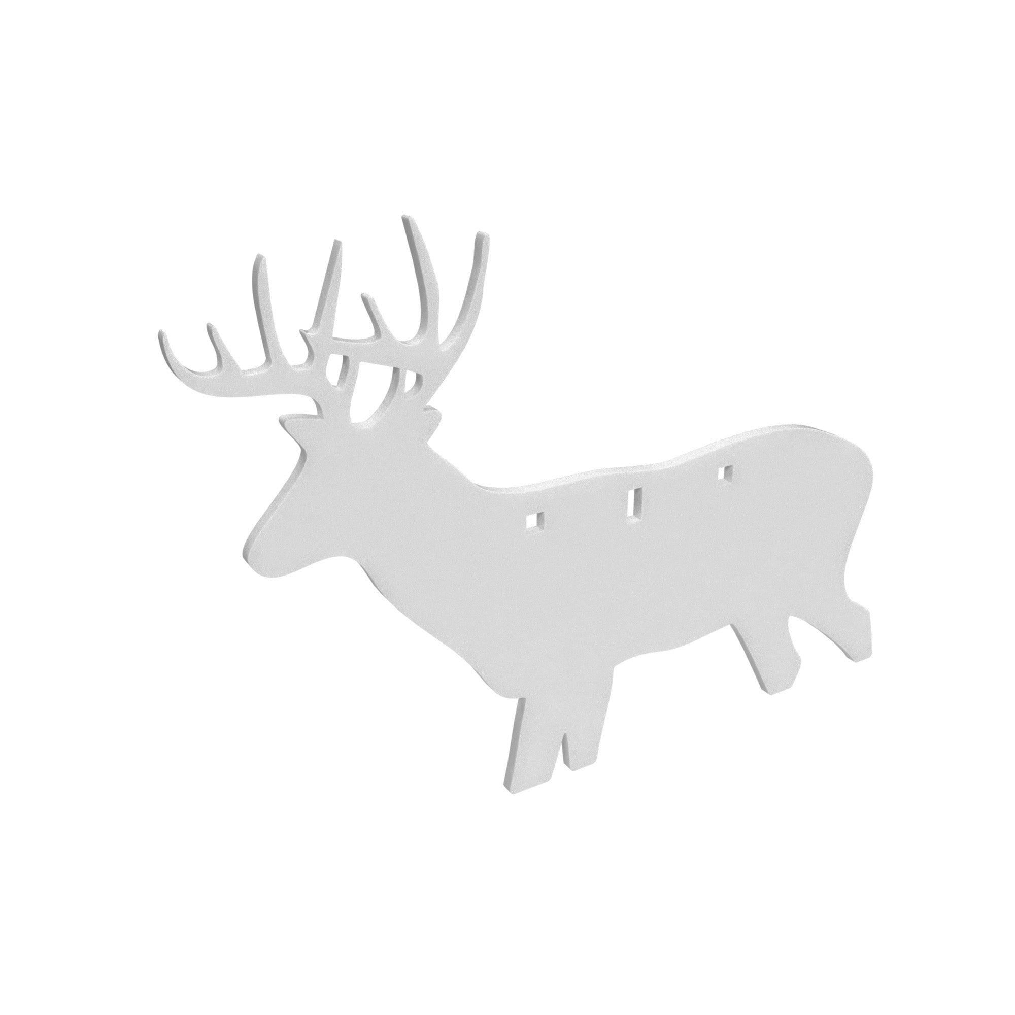 B/C AR500 3/8 SILHOUETTE DEER WHT