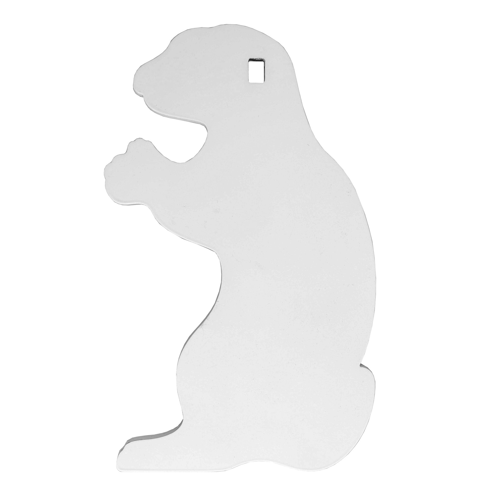 B/C AR500 3/8 SILHOUETTE GOPHER WHT