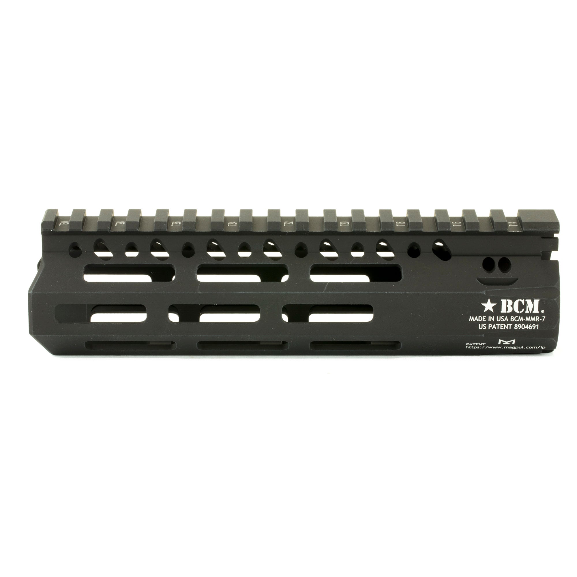 BCM GUNFTR MCMR RAIL 556 7 BLK MLOK