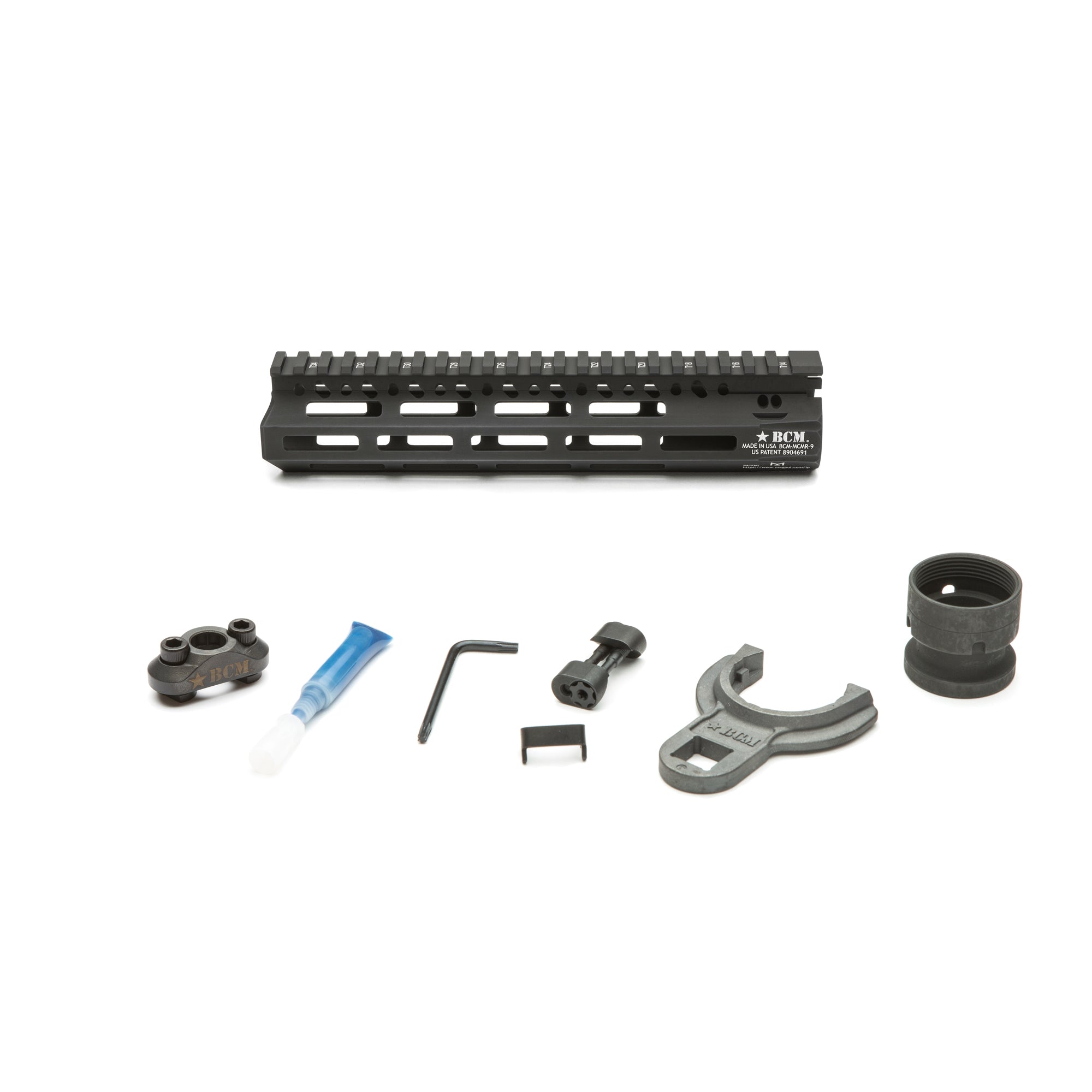 BCM GUNFTR MCMR RAIL 556 9 BLK MLOK