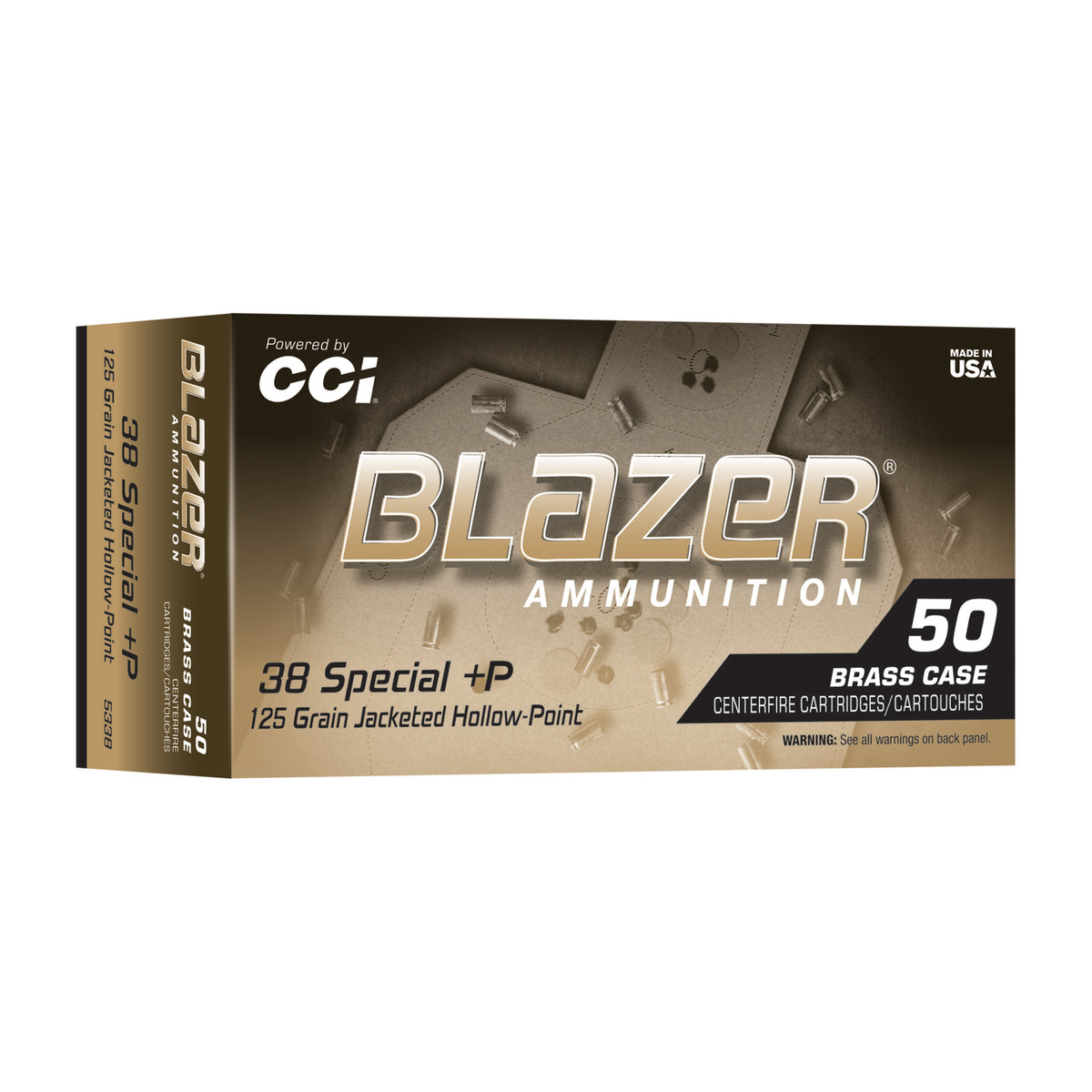 BLAZER .38 SPL+P 125GR JHP 50/500