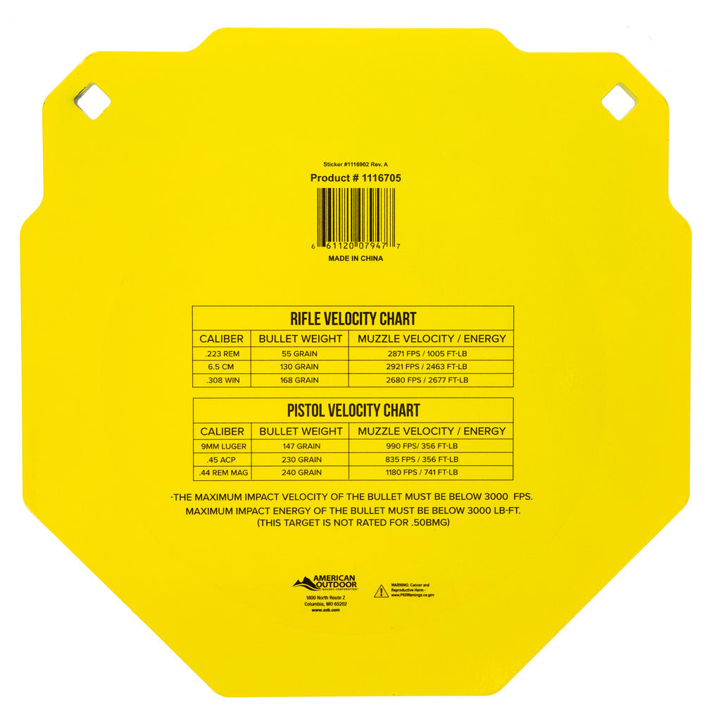 CALDWELL AR500 13 OCTAGON