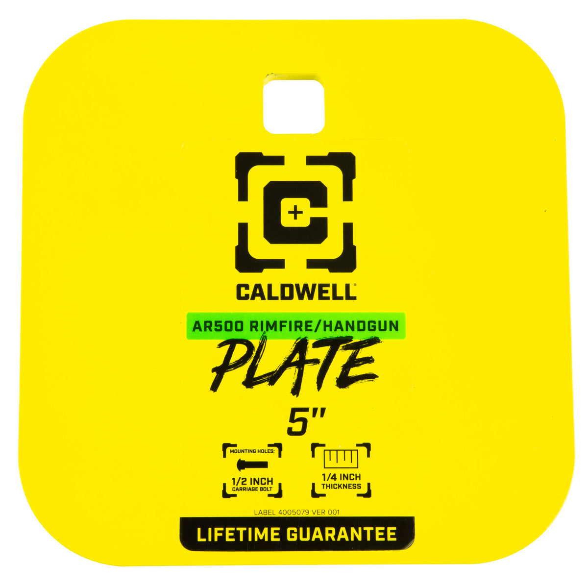 CALDWELL AR500 1/4 RF/HG 5 GONG