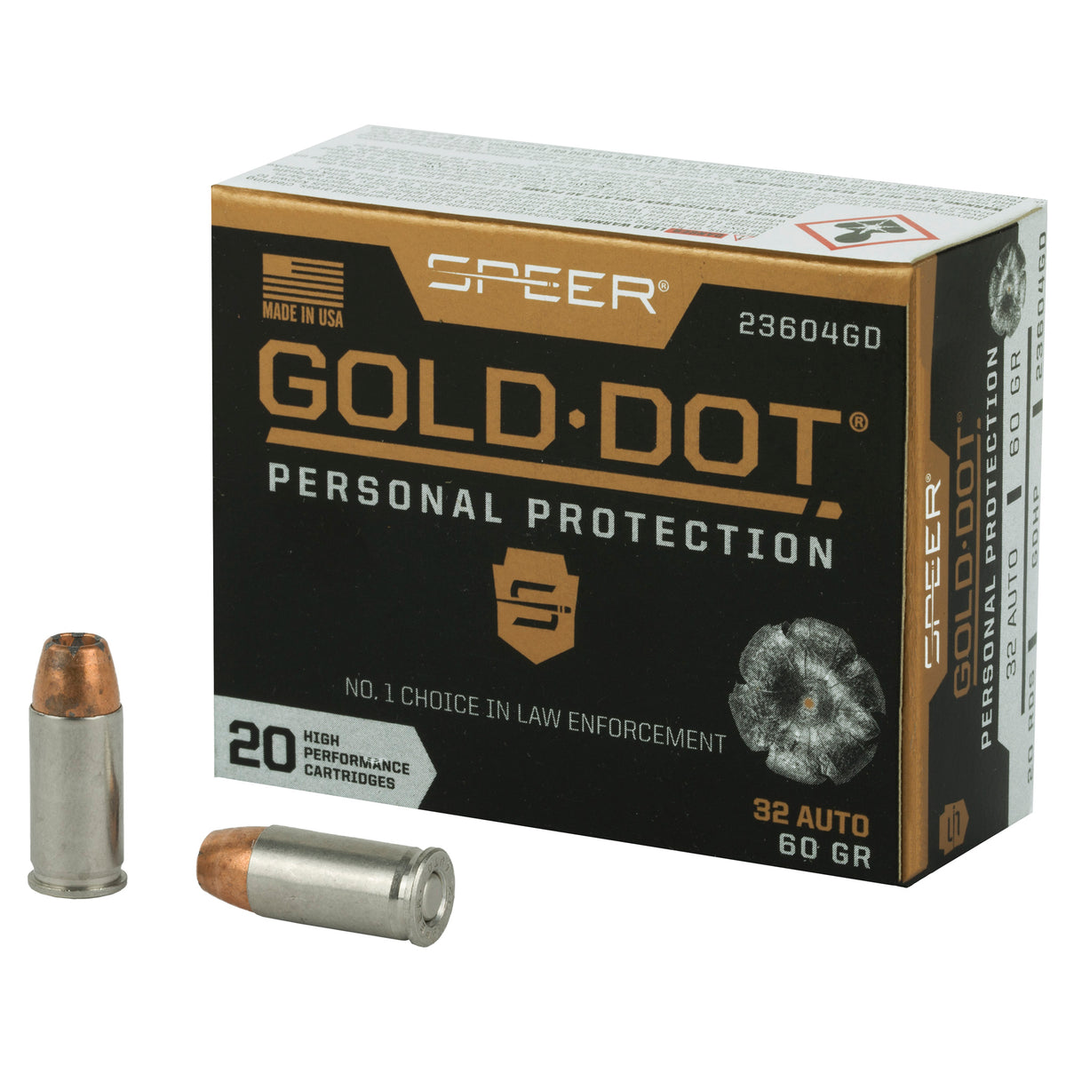 SPR GOLD DOT 32ACP 60GR HP 20/200
