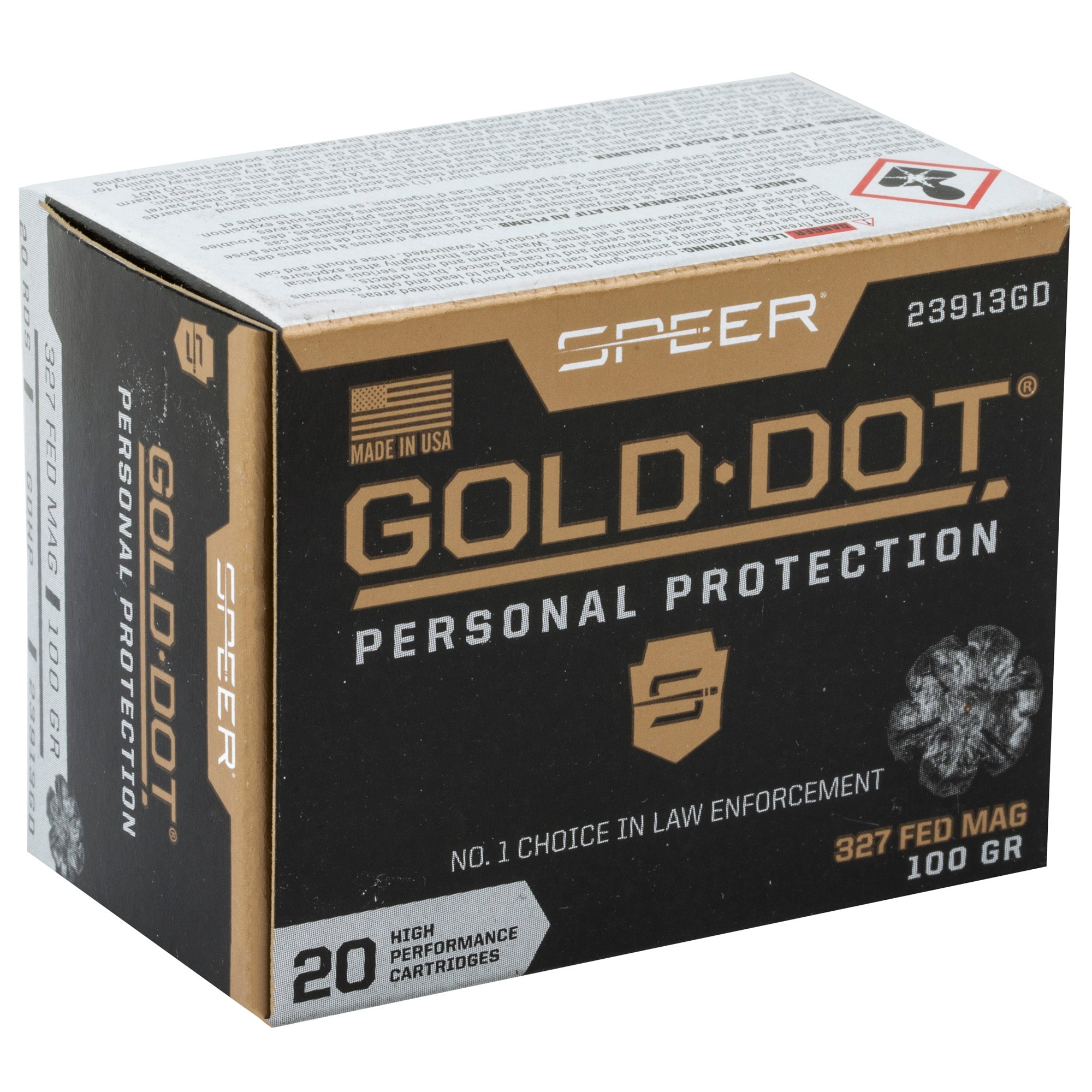 SPR GOLD DOT 327FED 100GR HP 20/200