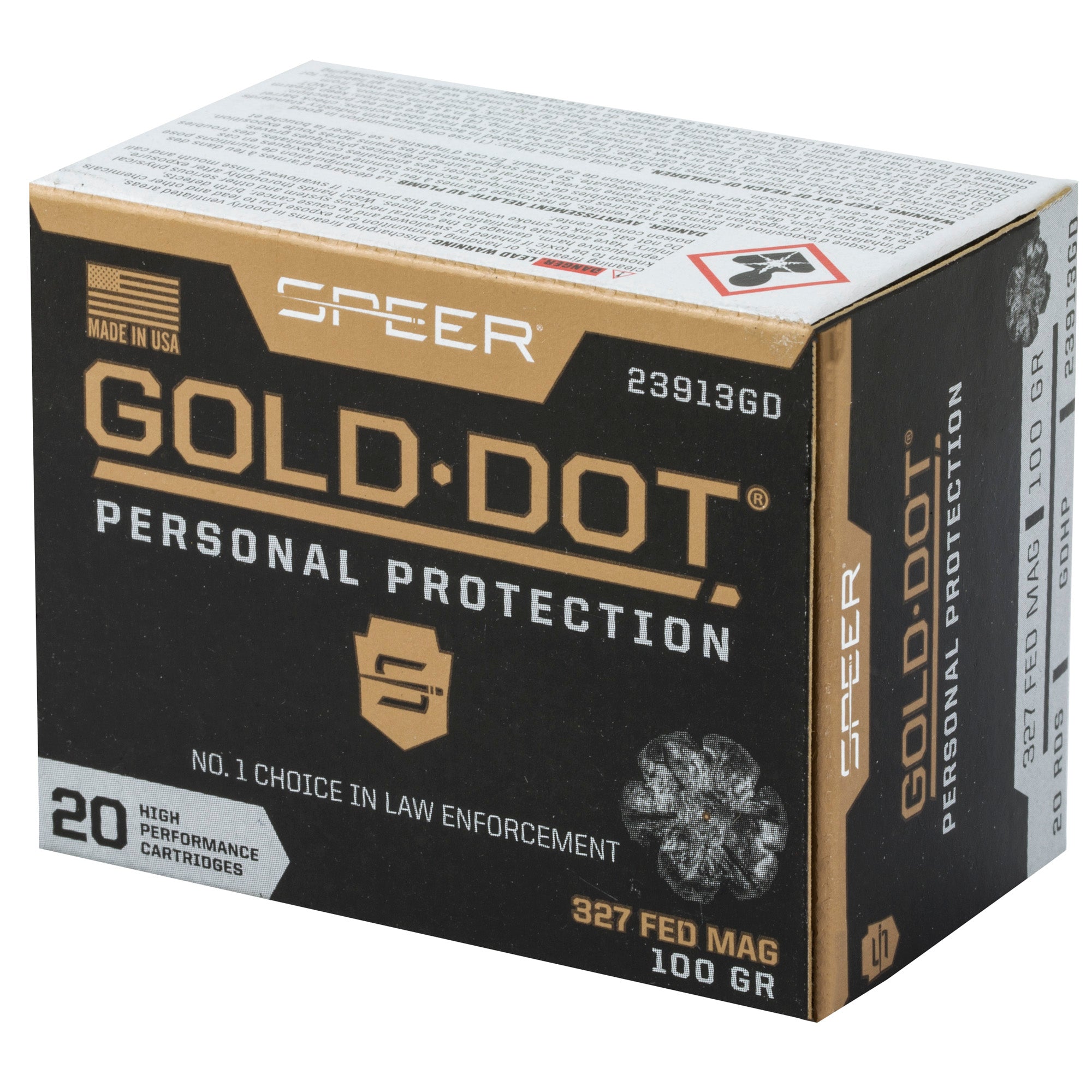 SPR GOLD DOT 327FED 100GR HP 20/200